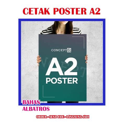 Jual cetak poster custom Ukuran A2 bahan albatros - Jakarta Timur - Al ...