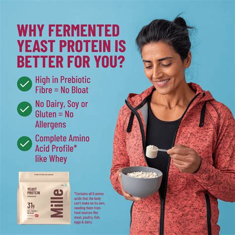 Mille Protein | 31g/Scoop | Unflavoured | Fermented Yeast Protein | No ...