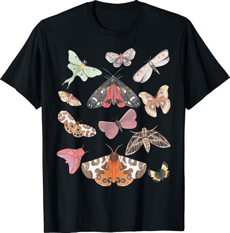 Buy Moth Dark Academia Aesthetic Alt Clothing Goblincore Collage T ...