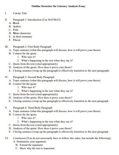 Image result for Literary Analysis Essay Examples