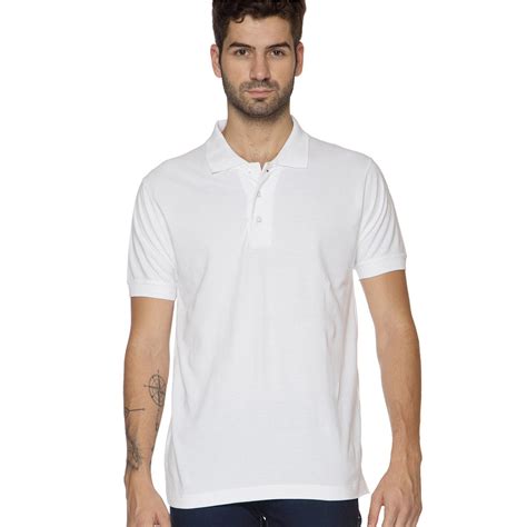 Men Plain White Polo Collar T-Shirts Buy Online In India – DeshiDukan T ...