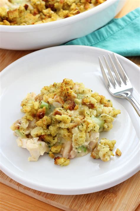 Easy Chicken And Stuffing Bake - One Sweet Appetite