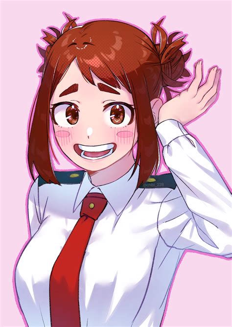 uraraka ochako (boku no hero academia) drawn by chibi_228 | Danbooru