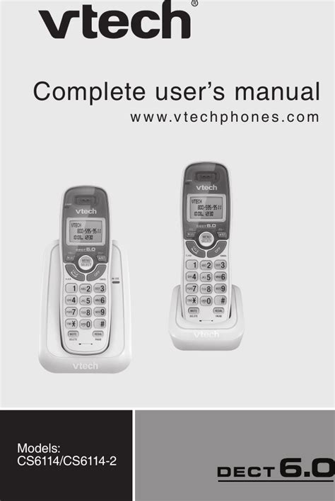 VTech Phones User Manual 的图像结果