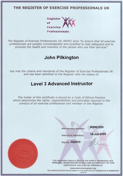 Qualifications – John Pilkington Personal Trainer – JPPT