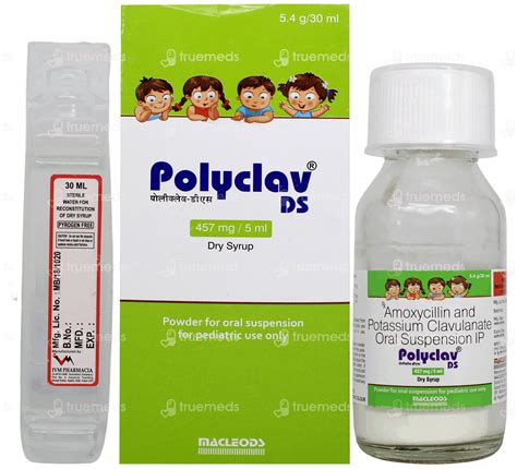 Polyclav Ds 400/57 Mg Dry Syrup: Uses, Side Effects, Price & Substitutes
