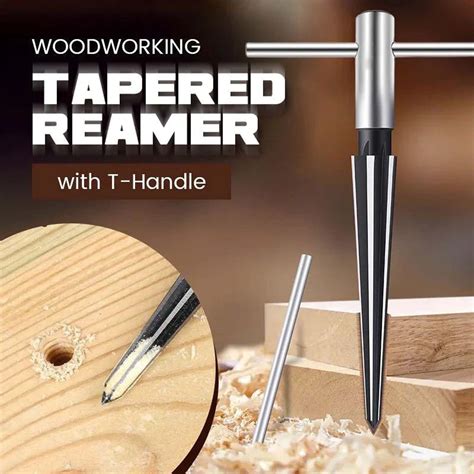 T-Handle Tapered Reamer, 1-8-1-2 Inch, 3-16-5-8Inch, Metal Construction ...