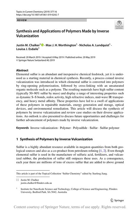 Image result for Inverse Vulcanization