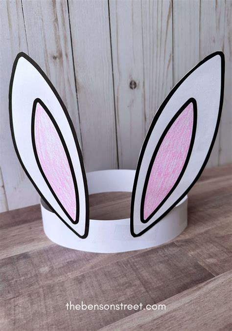 FREE Printable Easter Bunny Ears Template to Make a Headband