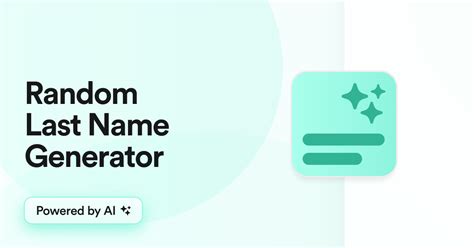 Image result for Random Last Name Generator