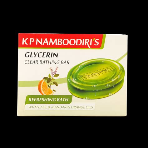 Buy KP Namboodiri's natural green glycerin soap 75g Online - Ayush Care