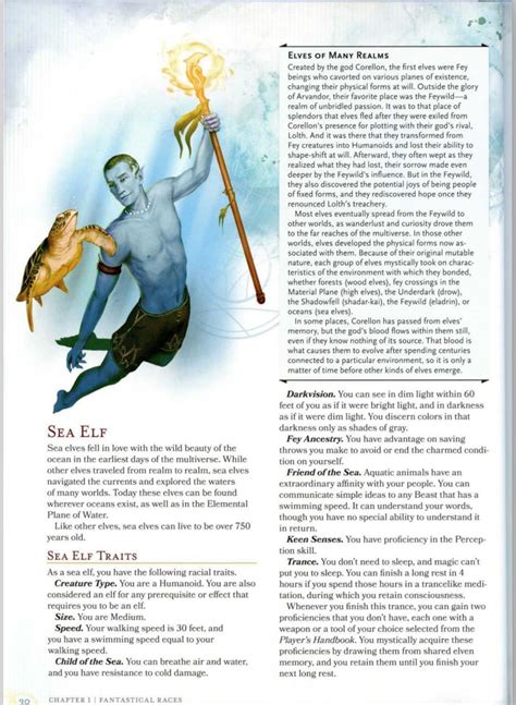 DnD 5e Monsters of Multiverse Sea Elf