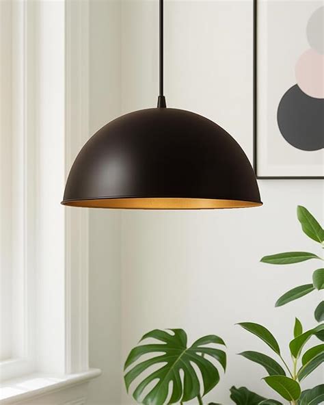 Buy Homesake® Metallic Black Home Decor Items Hanging Pendant Light ...