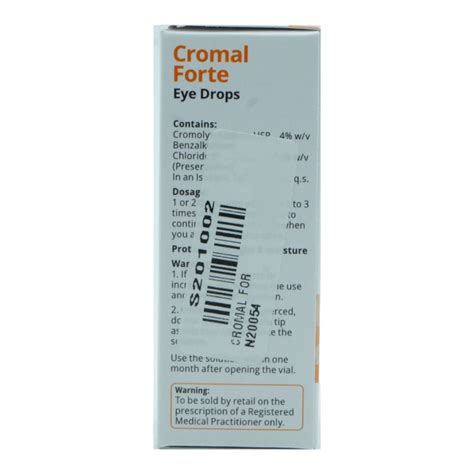 Cromal Forte Eye Drops 5 ml Price, Uses, Side Effects, Composition ...
