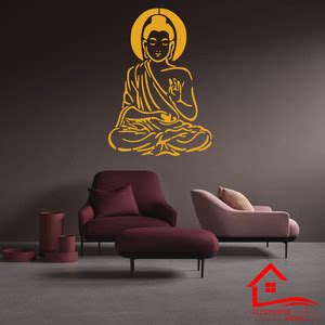 FLEXISHINE DECOR Buddha pattern Design and Love Diy Painting (Size:- 24 ...
