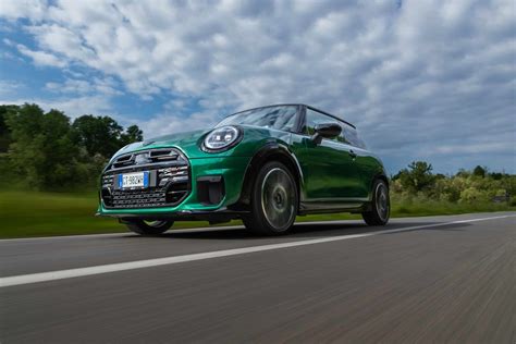 2025 MINI Cooper S British Racing Green Poses In JCW Trim