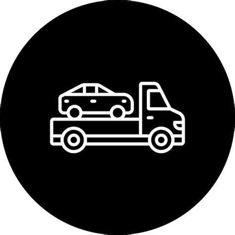 Car towing icon | Premium Vector