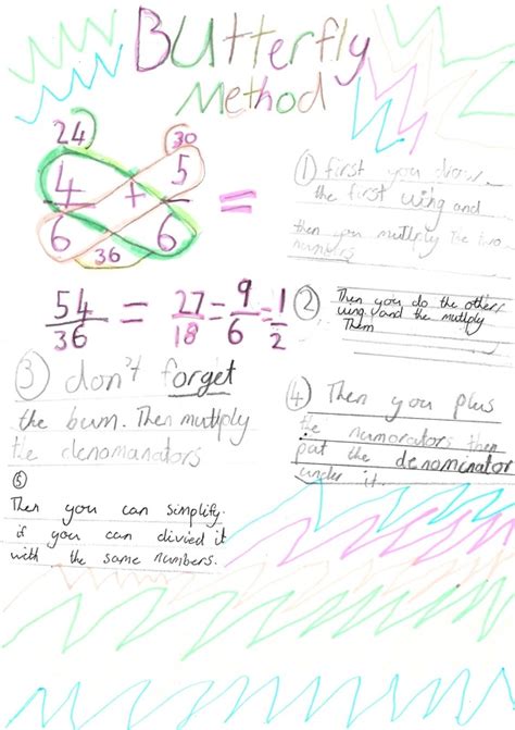 Image result for Butterfly Method Adding Fractions