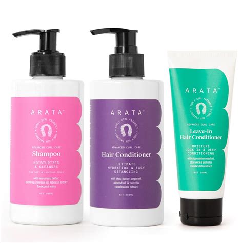 Buy Arata Curl Enhancing Combo of 3 | Shampoo (300 ML), Rinse-Out ...