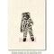 Deep Red Stamps Man on the Moon Rubber Cling Stamp 1.5 x 3.2 inches ...