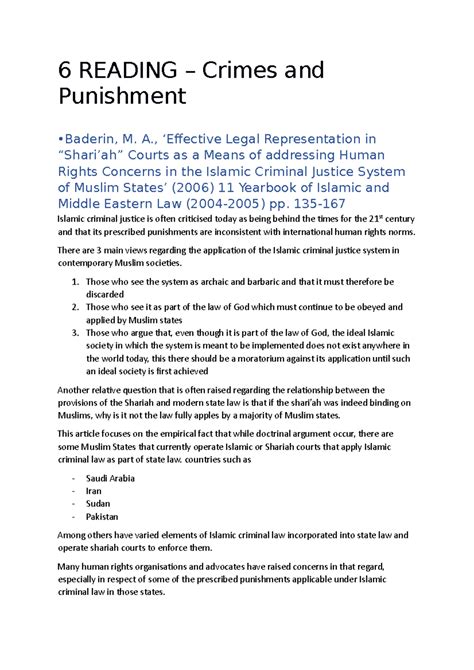 6 Reading crimes and punishment - 6 READING – Crimes and Punishment ...