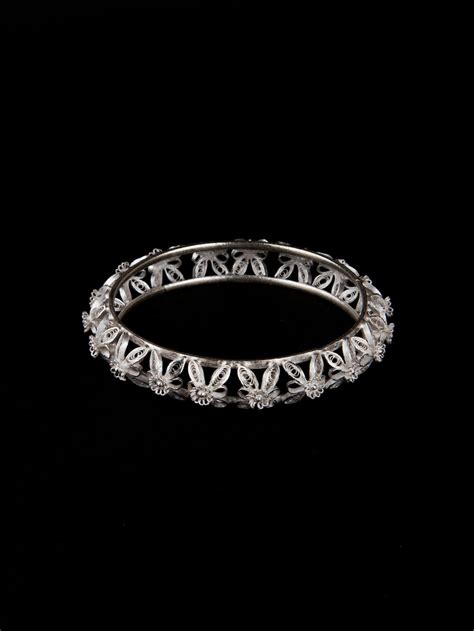 Silver Bangles online for women | Silverlinings | Handmade Filigree