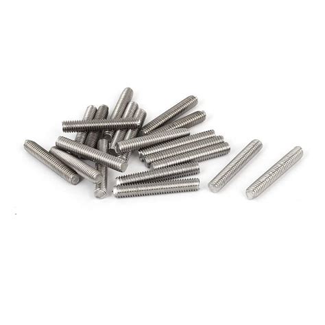 3NH® M4 x 25mm 304 Stainless Steel Fully Threaded Rod Bar Studs ...