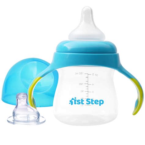 1st Step 2 in 1 BPA Free Polypropylene Feeding Bottle Cum Soft Spout S