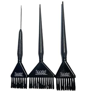 Scarlet Line Professional Dye Brushes Hair Coloring Bleach Dye Mixing ...