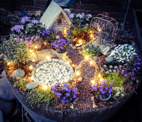 Magical Lights in the Fairy Garden | Little Tudor on the Prairie