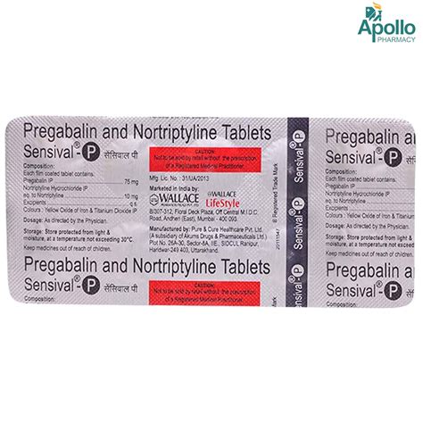 Sensival P Tablet 10's Price, Uses, Side Effects, Composition - Apollo ...