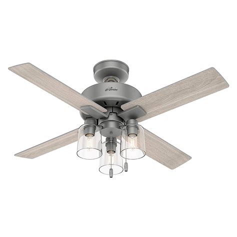 Hunter Fan Company Pelston 44" Small Room Ceiling Fan w/ LED Light ...