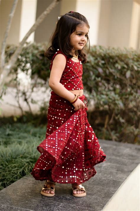 Buy Traditional Indian Ethnic Colorful Kids Wear Lehenga Choli Online ...