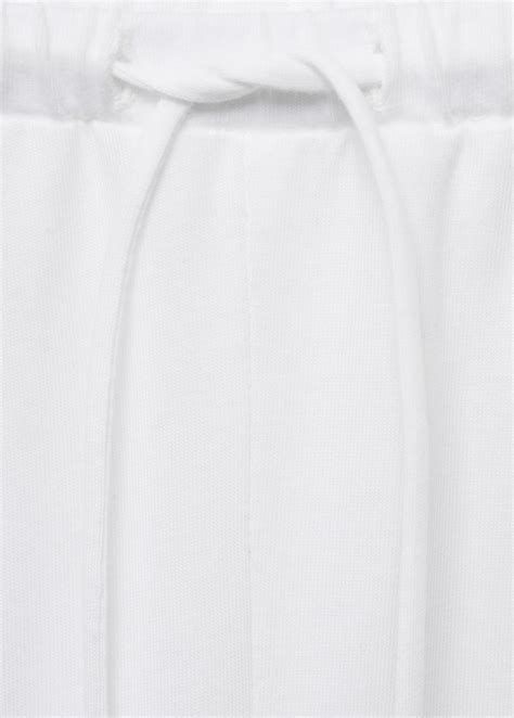 Long cotton trousers - Women | MANGO Egypt