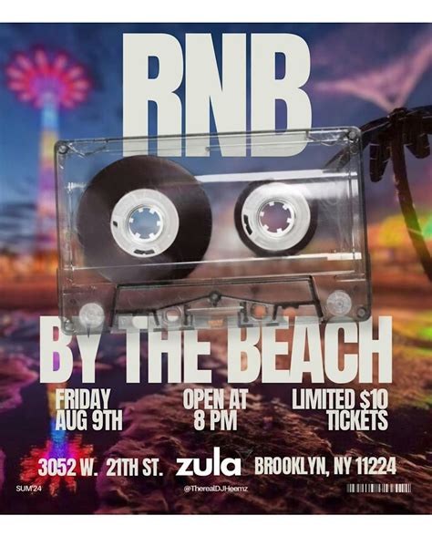 RNB BY THE BEACH, Zula, Brooklyn, 9 August 2024 | AllEvents.in