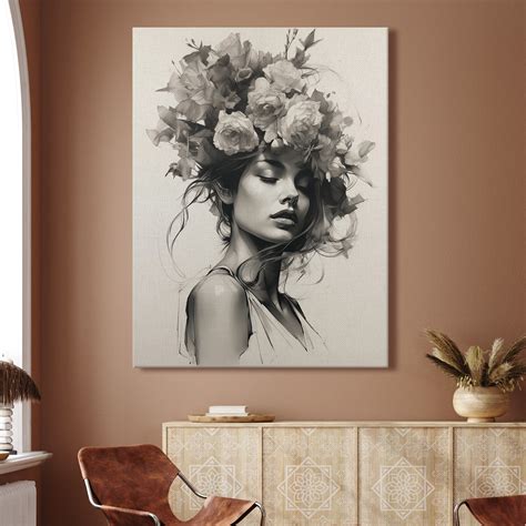 Experience the enchantment of Boho Chic with this canvas framed wall ...