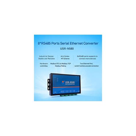 USR-N5808 8 Ports RS485 Serial Device Server | Ubuy India