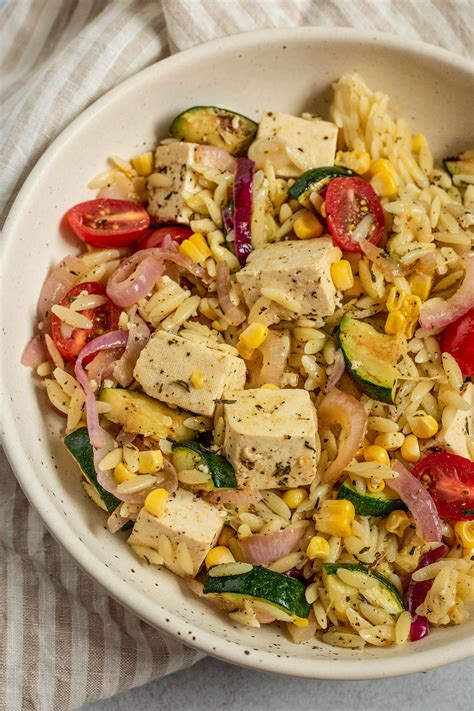Summer Orzo Salad with Grilled Vegetables – Plant Based RD