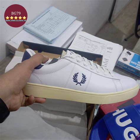 Jual Sepatu Fred Perry Spencer Leather Trainer Original Luxury B4334 ...