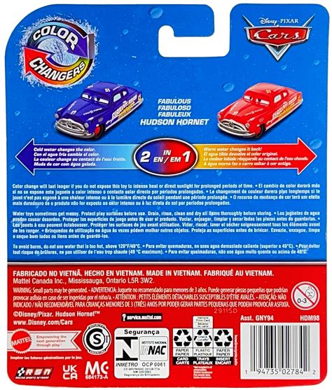 Disney Pixar Cars 2022 Color Changers Fabulous Hudson Hornet- Buy ...