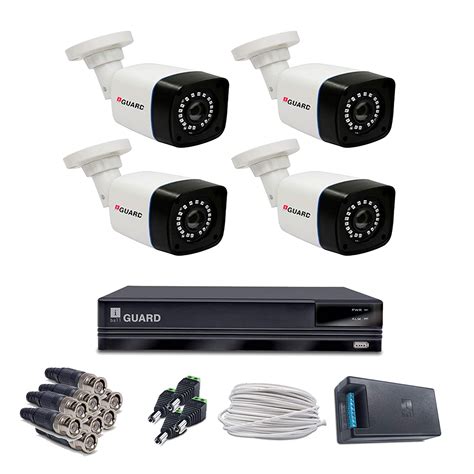 iBall 1440P HD CCTV Kit with 4 Bullet Camera and 4 Channel Smart Hybrid ...