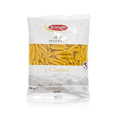 Granoro Pennette, tubos inclinados, lisos, No.29, 500g, Bolsa | GOURMET ...