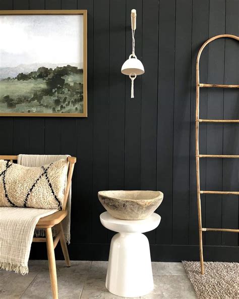 Shiplap Wall Painted Black at Kristopher Chambers blog
