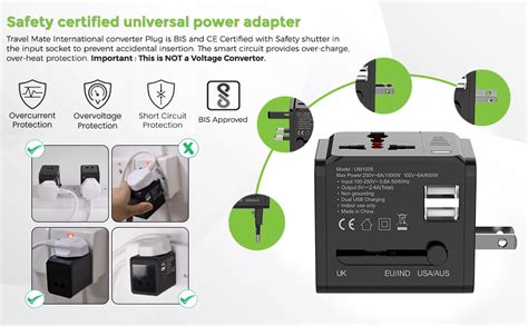 UltraProlink All in One Universal World Travel Adapter&Wall Charger ...
