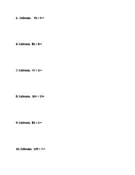 Estimate Quotients Using Multiples Lesson 4.1 的图像结果