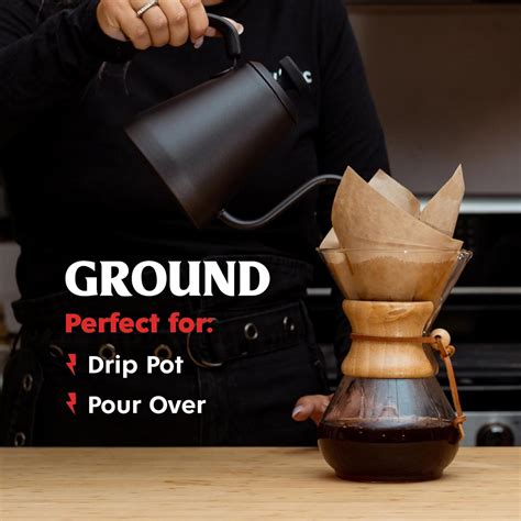 DeathWishCoffee Death Wish Coffee, Medium Roast Ground Coffee, 6 India ...