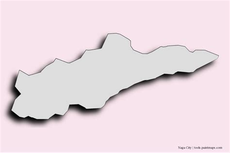 Sample maps of Naga City generated with map cropping (masking) tool.