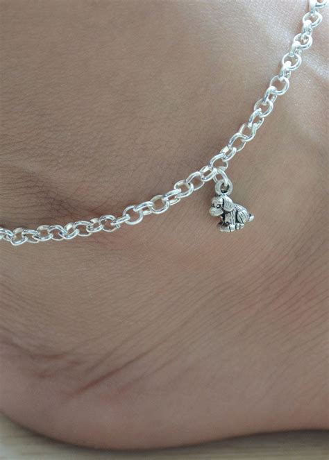 Get Pet Dog Lovers Contemporary Minimalist Anklet Silver at ₹ 259 | LBB ...