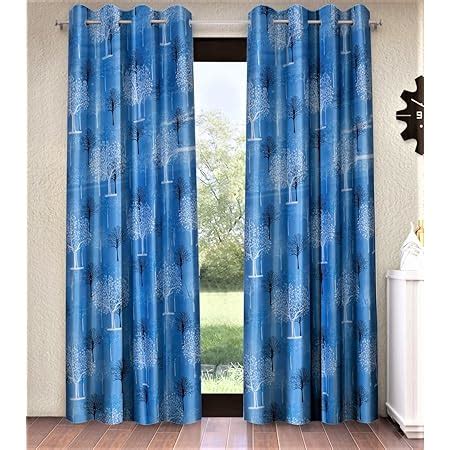 Buy Home Sizzler 2 Piece Flower Border Panel Eyelet Polyester Door ...