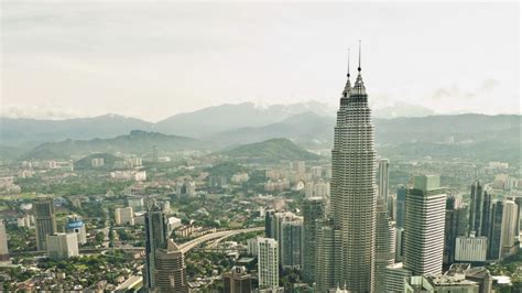 Download wallpaper 1366x768 tower, skyscrapers, buildings, aerial view ...